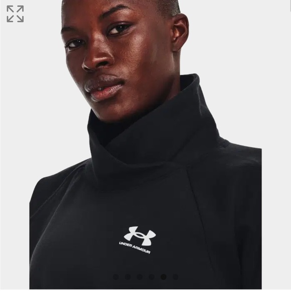 Under Armour Armour Rival Fleece Turtleneck Jumper - Picture 4 of 10